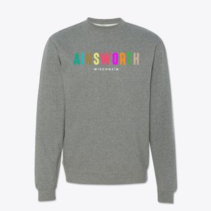 Ainsworth Wisconsin Color Pop Crewneck Sweatshirt