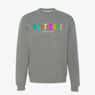 Nanticoke Maryland Color Pop Crewneck Sweatshirt