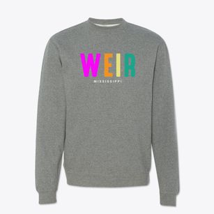 Weir Mississippi Color Pop Crewneck Sweatshirt