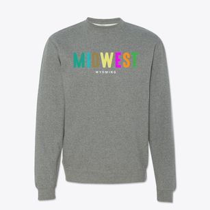 Midwest Wyoming Color Pop Crewneck Sweatshirt
