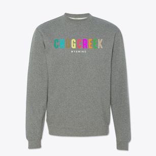 Chugcreek Wyoming Color Pop Crewneck Sweatshirt