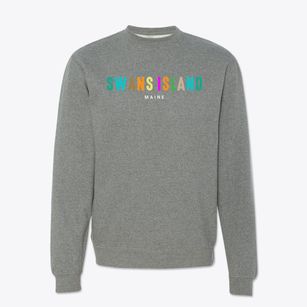 Swans Island Maine Color Pop Crewneck Sweatshirt