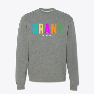 Grant Oklahoma Color Pop Crewneck Sweatshirt