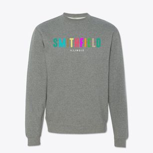 Smithfield Illinois Color Pop Crewneck Sweatshirt