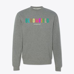 Bloomfield Vermont Color Pop Crewneck Sweatshirt