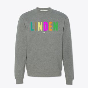 Linden Iowa Color Pop Crewneck Sweatshirt