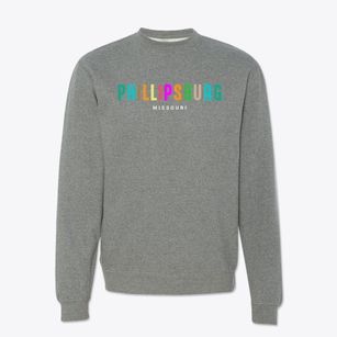 Phillipsburg Missouri Color Pop Crewneck Sweatshirt