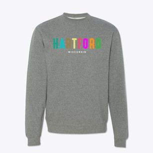 Hartford Wisconsin Color Pop Crewneck Sweatshirt