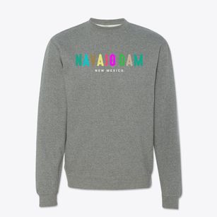 Navajo Dam New Mexico Color Pop Crewneck Sweatshirt