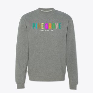 Pine Grove Washington Color Pop Crewneck Sweatshirt