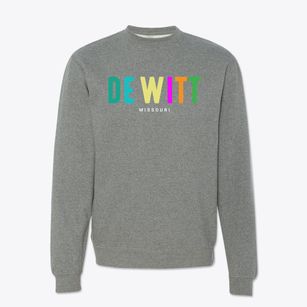 De Witt Missouri Color Pop Crewneck Sweatshirt