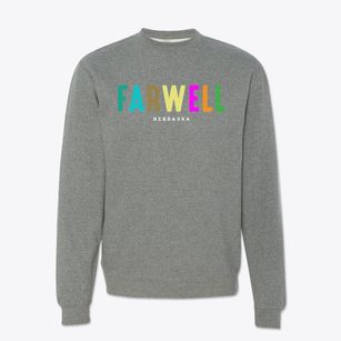 Farwell Nebraska Color Pop Crewneck Sweatshirt