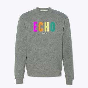 Echo Utah Color Pop Crewneck Sweatshirt