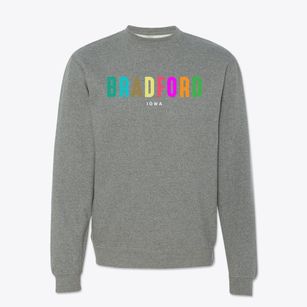 Bradford Iowa Color Pop Crewneck Sweatshirt