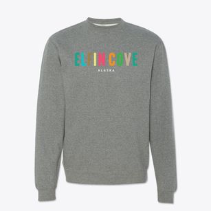 Elfin Cove Alaska Color Pop Crewneck Sweatshirt