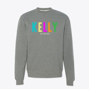Kelly Wyoming Color Pop Crewneck Sweatshirt