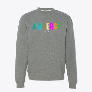 Amherst Ohio Color Pop Crewneck Sweatshirt