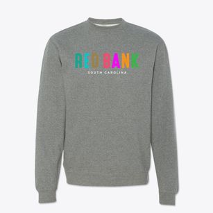 Red Bank South Carolina Color Pop Crewneck Sweatshirt