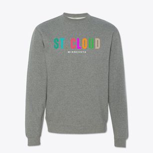St. Cloud Minnesota Color Pop Crewneck Sweatshirt