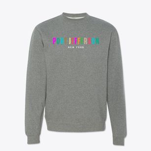 Port Jefferson New York Color Pop Crewneck Sweatshirt