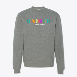 Ellwood City Pennsylvania Color Pop Crewneck Sweatshirt