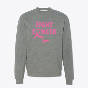   Fight Cancer Ribbon Crewneck Sweatshirt