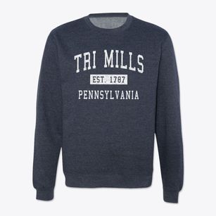Tri Mills Pennsylvania Classic Established Crewneck Sweatshirt