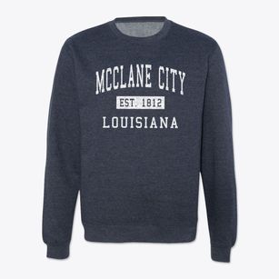 Mcclane City Louisiana Classic Established Crewneck Sweatshirt