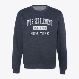 Ives Settlement New York Classic Established Crewneck Sweatshirt