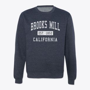 Brooks Mill California Classic Established Crewneck Sweatshirt