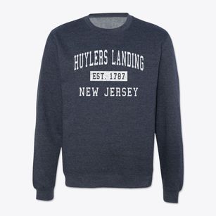 Huylers Landing New Jersey Classic Established Crewneck Sweatshirt