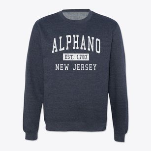 Alphano New Jersey Classic Established Crewneck Sweatshirt