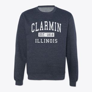 Clarmin Illinois Classic Established Crewneck Sweatshirt