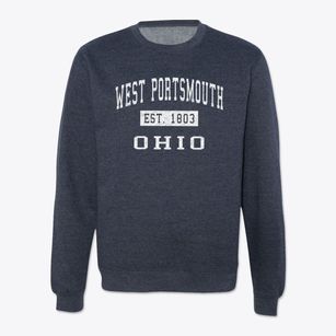 West Portsmouth Ohio Classic Established Crewneck Sweatshirt