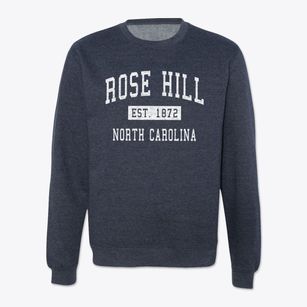 Rose Hill North Carolina Classic Established Crewneck Sweatshirt