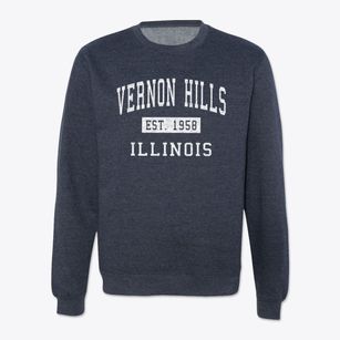 Vernon Hills Illinois Classic Established Crewneck Sweatshirt