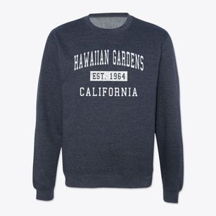 Hawaiian Gardens California Classic Established Crewneck Sweatshirt