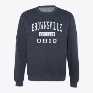 Brownsville Ohio Classic Established Crewneck Sweatshirt