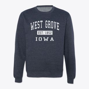 West Grove Iowa Classic Established Crewneck Sweatshirt