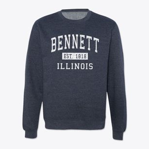 Bennett Illinois Classic Established Crewneck Sweatshirt