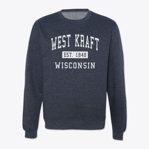 West Kraft Wisconsin Classic Established Crewneck Sweatshirt