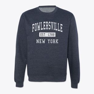 Fowlersville New York Classic Established Crewneck Sweatshirt