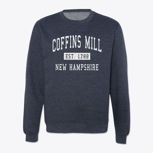 Coffins Mill New Hampshire Classic Established Crewneck Sweatshirt