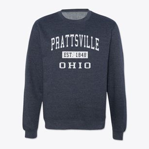 Prattsville Ohio Classic Established Crewneck Sweatshirt