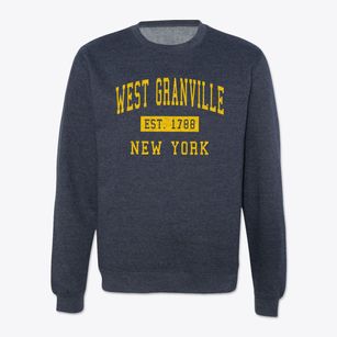West Granville New York Classic Established Crewneck Sweatshirt