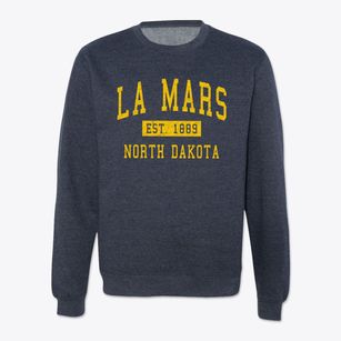 La Mars North Dakota Classic Established Crewneck Sweatshirt