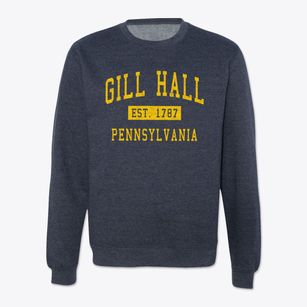 Gill Hall Pennsylvania Classic Established Crewneck Sweatshirt