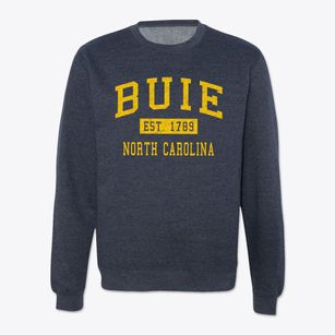 Buie North Carolina Classic Established Crewneck Sweatshirt