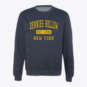 Dennies Hollow New York Classic Established Crewneck Sweatshirt