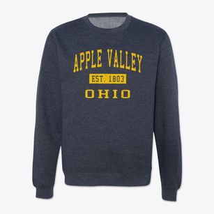 Apple Valley Ohio Classic Established Crewneck Sweatshirt